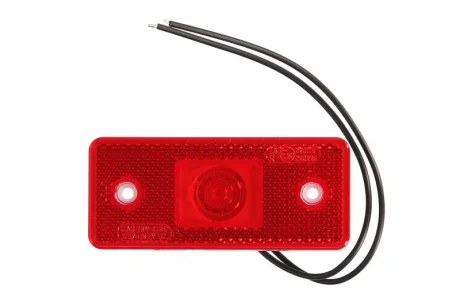 Габаритні ліхтарі Лів/Прав, тип: прямокутний, червоний, LED, 24В WAS 103P W17D