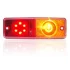 Ліхтар задній Лів/Прав (LED/P21W, 24В, з індикатором, із стоп-сигналом, паркувальні вогні, без відбивача, довжина провода: 0,2м, болти, кількість з\'єднань: 4) WAS (488 W072UDZ) зображення 1