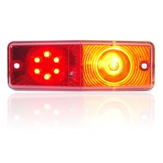 Ліхтар задній Лів/Прав (LED/P21W, 24В, з індикатором, із стоп-сигналом, паркувальні вогні, без відбивача, довжина провода: 0,2м, болти, кількість з\'єднань: 4) WAS 488 W072UDZ