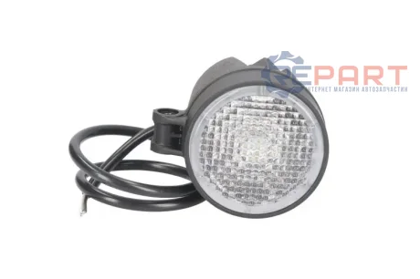 Робоча лампа (LED, 12/24В, 12Вт, 800лм, кількість LED діодів: 2, глибина: 69мм, діаметр: 66мм, довжина провода: 0,5м) Wesem CRC4A5110001