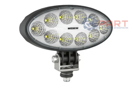 Робоча лампа (LED, 12/24В, 35Вт, 3000лм, кількість LED діодів 10, 176ммx87ммx86мм, алюмінієвий корпус) JOHN DEERE 6105R, 6115 R, 6125 R, 6130 R, 6135M, 6135R, 6140 R, 6145M, 6145R, 6150 R, 6155M Wesem CRV1A4950201