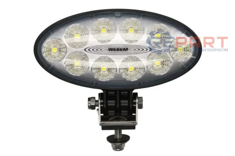 Робоча лампа (LED, 11/30В, 70Вт, 5500лм, кількість LED діодів: 10, висота: 87мм, ширина: 176мм, глибина: 86мм, розсіяне світло із німецьким конектором) Wesem CRV1D5591400