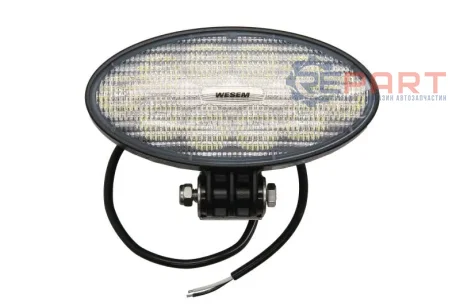 Робоча лампа (LED, 11/30В, 70Вт, 5500лм, кількість LED діодів: 10, висота: 87мм, ширина: 176мм, глибина: 86мм, довжина провода: 0,5м, рифлене скло розсіяне світло) Wesem CRV1J5600100