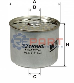 Фильтр топлива WIX FILTERS 33166RE (фото 1)