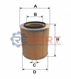 Фото 1 — Фільтр повітря WIX FILTERS (42327E) Фото Фільтр повітря WIX FILTERS (42327E) зображення 1