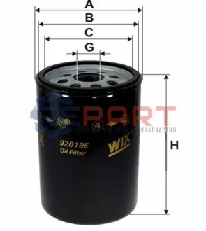 Фильтр масляный WIX FILTERS 92019E Купить в Украине