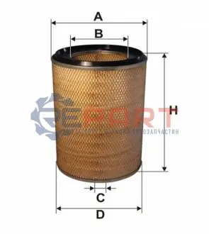 - фільтруючий елемент (x388) RVI C, G, MANAGER, MAXTER, MIDLINER 5453-9840 10.82-12.01 WIX FILTERS 93085E