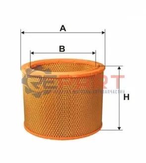 Фільтр повітря - фільтруючий елемент (x192) WIX FILTERS 93366E