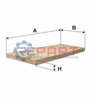 Фільтр повітря (салону) WIX FILTERS 93505E
