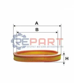 Фото Фільтр повітря WIX FILTERS (WA6004) зображення 1