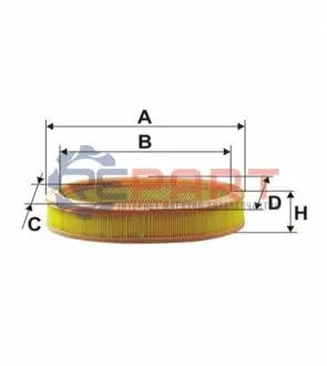 Фото Фільтр повітря WIX FILTERS (WA6005) зображення 1