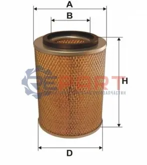 Фільтр повітря - фільтруючий елемент (x236) VW CALIFORNIA T4 CAMPER, TRANSPORTER T4 FENDT 100 1781-4160 01.72-06.03 WIX FILTERS WA6094 Купити в Україні