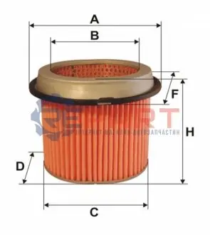 Фільтр повітряний Mitsubishi Lancer III/IV 1.5/1.8 88-92 WIX FILTERS WA6108 Купити в Україні