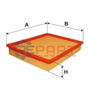 Фото Фільтр повітряний Ford Scorpio/Sierra/Granada 2.0-2.9 85-94 WIX FILTERS (WA6208) зображення 1