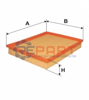 Фільтр повітряний OPEL /AP082 (вир-во -FILTERS UA) WIX FILTERS WA6249 (фото 1)