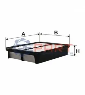 Фільтр повітряний - фільтруючий елемент (225x166x44) TOYOTA COROLLA 1332 07.92-02.00 WIX FILTERS WA6354 Купити в Україні