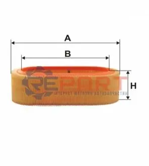 Фільтр повітряний - фільтруючий елемент (x96) FORD TRANSIT 1593-2496 04.71-09.94 WIX FILTERS WA6406 Купити в Україні