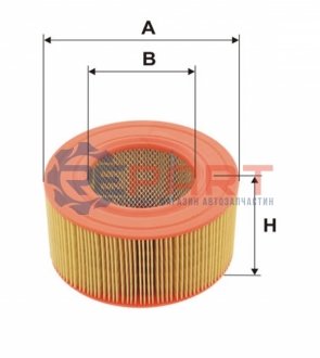 Воздушный фильтр VW TRANSPORTER III 1.9/2.0/2.1 08.82-06.94 WIX FILTERS WA6446 (фото 1)