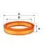 Фільтр повітряний - фільтруючий елемент (x60) MAZDA 323 III 1296-1597 08.85-04.90 WIX FILTERS (WA6492) зображення 1