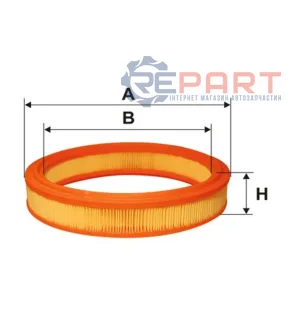 Фільтр повітряний - фільтруючий елемент (x60) MAZDA 323 III 1296-1597 08.85-04.90 WIX FILTERS WA6492