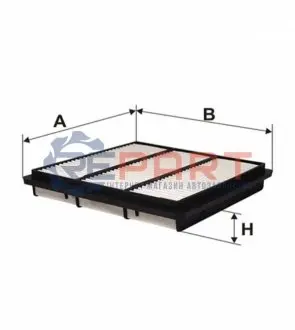 Фото Фільтр повітряний Mitsubishi L200 2.4 4x4 96-06/L400 2.0/2.4 96-01/Pajero 2.4/3.0 V6 90-08 WIX FILTERS (WA6556) зображення 1