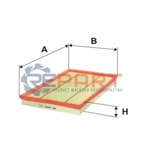 Фото Фільтр повітряний BMW X5 (E70) 3.0i/si N52 06-10 WIX FILTERS (WA9660) зображення 1