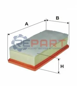 Фільтр повітряний (фільтруючий елемент) CITROEN C1 II PEUGEOT 108 TOYOTA AYGO 1.2 04.14 WIX FILTERS WA9795 Купити в Україні