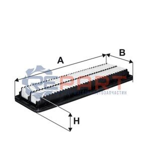 Фільтр повітряний Hyundai I10 1.0-1.2 13- WIX FILTERS WA9800 (фото 1)