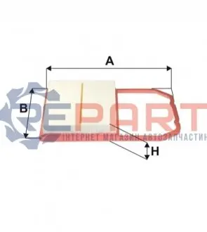 Фільтр повітряний (фільтруючий елемент) SEAT IBIZA V VW POLO VI, UP! 1.0 01.17 WIX FILTERS WA9860 Купити в Україні