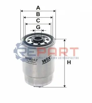 Фільтр паливний Fiat/Iveco 2.5D/2.8D/TD WIX FILTERS WF8042 Купити в Україні