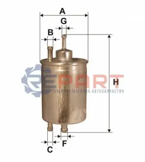 Фото Фільтр паливний MB C-class (W202/W203)/CLK (C209)/E-class (W210) 1.6-6.3 96- (M112/111/271) WIX FILTERS (WF8175) зображення 1