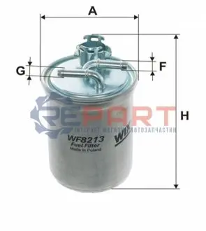Фото 1 — Фільтр паливний VW Caddy II 1.9TDI/SDI 95-04 WIX FILTERS (WF8213) Фото Фільтр паливний VW Caddy II 1.9TDI/SDI 95-04 WIX FILTERS (WF8213) зображення 1