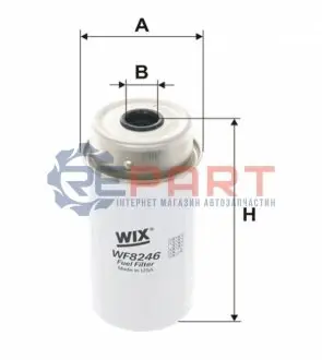 Паливний фільтр FORD TRANSIT, TRANSIT TOURNEO 2.0D/2.2D/2.4D 01.00-08.14 WIX FILTERS WF8246 Купити в Україні