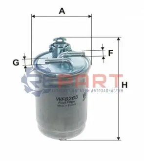 Фото Фільтр паливний VW Polo 1.4TDI-1.9SDI 94-01 WIX FILTERS (WF8265) зображення 1