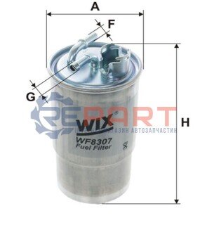 Фільтр паливний Seat Leon/Toledo 1.9 TDI 99-06 WIX FILTERS WF8307