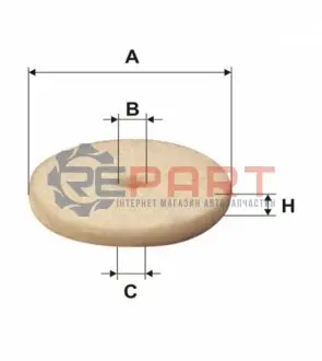 Фільтр рідкої фази (для автомобільних газових систем "BEDINI") WIX FILTERS WF8350