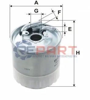 Фото Фільтр паливний MB Sprinter 2.2-3.0CDI (+отв. датчика води) WIX FILTERS (WF8353) зображення 1