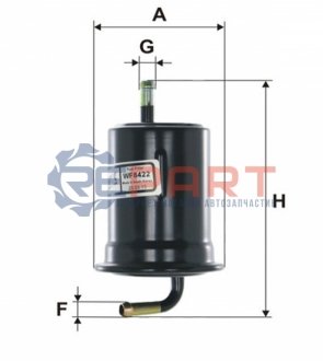 Фільтр палив. /PM912/4 (WIX-FILTERS) WIX FILTERS WF8422 (фото 1)