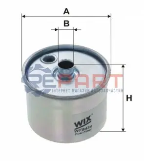 Паливний фільтр LAND ROVER FREELANDER I 2.5 11.00-10.06 WIX FILTERS WF8434 Купити в Україні