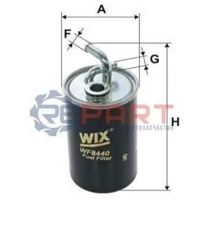 Паливний фільтр CHRYSLER SEBRING DODGE AVENGER, CALIBER, JOURNEY JEEP COMPASS, PATRIOT 2.0D 06.06 WIX FILTERS WF8440 Купити в Україні
