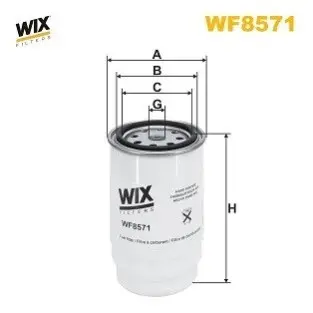 Фільтр паливний Kia Sportage/Hyundai Tucson 2.0CRDi 15 WIX FILTERS WF8571 Купити в Україні