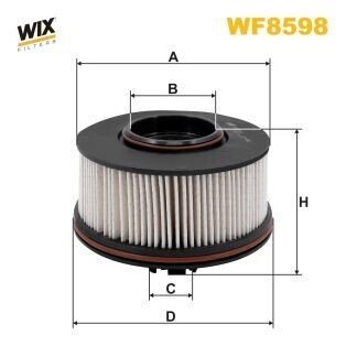 Фільтр паливний HYUNDAI SANTA FE 2.0 CRDI 18- (WIX-FILTERS) WIX FILTERS WF8598