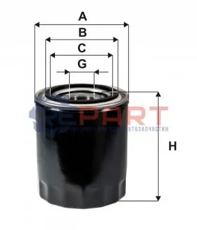 Фото Фільтр масляний Hyundai H-1 97-/H350 15-/Kia Carnival 2.7-2.9 CRDI 01- WIX FILTERS (WL7450) зображення 1