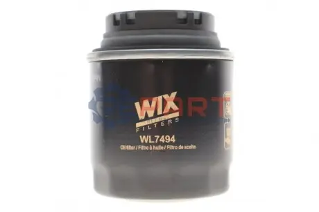 Фото Фільтр масляний VW Caddy III 1.2TSI 10-15/Golf 1.2/1.4 TSI 10-13/Passat 1.4 TSI 10-14 WIX FILTERS (WL7494) зображення 1