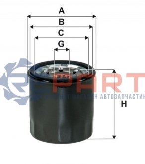 Фільтр масла двигателя RENAULT DUSTER 1.6 Sce 15-, SCENIC III 2.0 09- (WIX-FILTERS) - (1520865F0A, 152085758R, 152009645R) WIX FILTERS WL7537