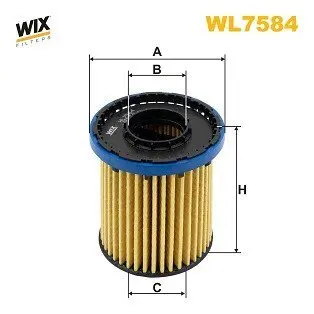 Фільтр масляний Opel Astra K 1.5CRDI 19-/Insignia B Grand Sport 1.5/2.0CDTI 20 WIX FILTERS WL7584 Купити в Україні