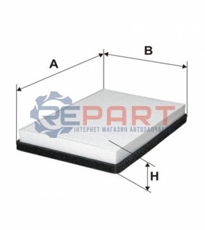 Фільтр салону ВАЗ 1118 (1118-8122010) (WIX-FILTERS) WIX FILTERS WP2000