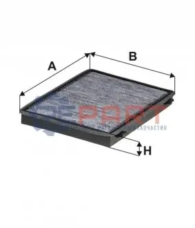 Фото Фільтр салону Opel Antara/ Chevrolet Captiva 06- (вугільний) WIX FILTERS (WP2031) зображення 1