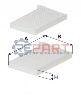 Фільтр салону HYUNDAI H-1 / STAREX, H-1 CARGO, H-1 TRAVEL SUZUKI SAMURAI 1.9D/2.4/2.5D 11.98 WIX FILTERS WP2044 Купити в Україні