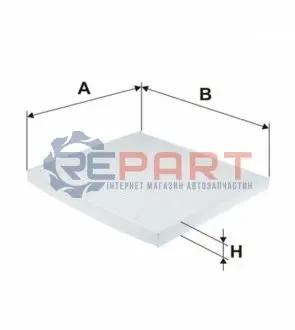 Фото Фільтр салону Hyundai Santa Fe/Grandeur 12-/Sonata 09-15/Kia Optima 10- WIX FILTERS (WP2120) зображення 1
